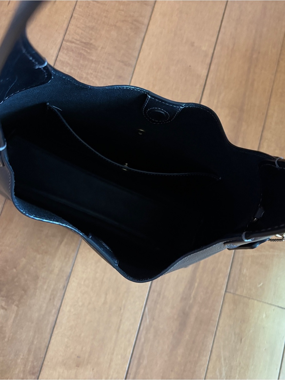 Coach Brooklyn 28 Black Leather Shoulder Bag - Picture 3 of 5